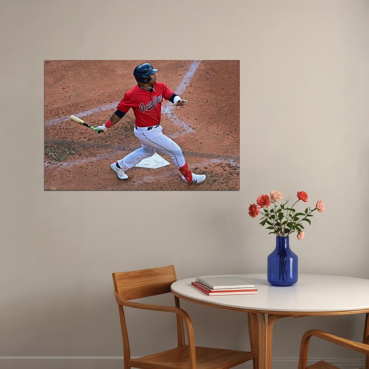 Jose Ramirez Cleveland Guardians Baseball Player Athlete Poster Wall Art Print Home Wall Decor