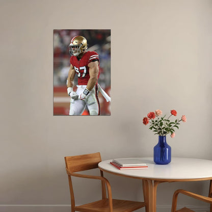 Nick Bosa San Francisco 49ers American Football Player Poster Wall Art Print Home Wall Decor