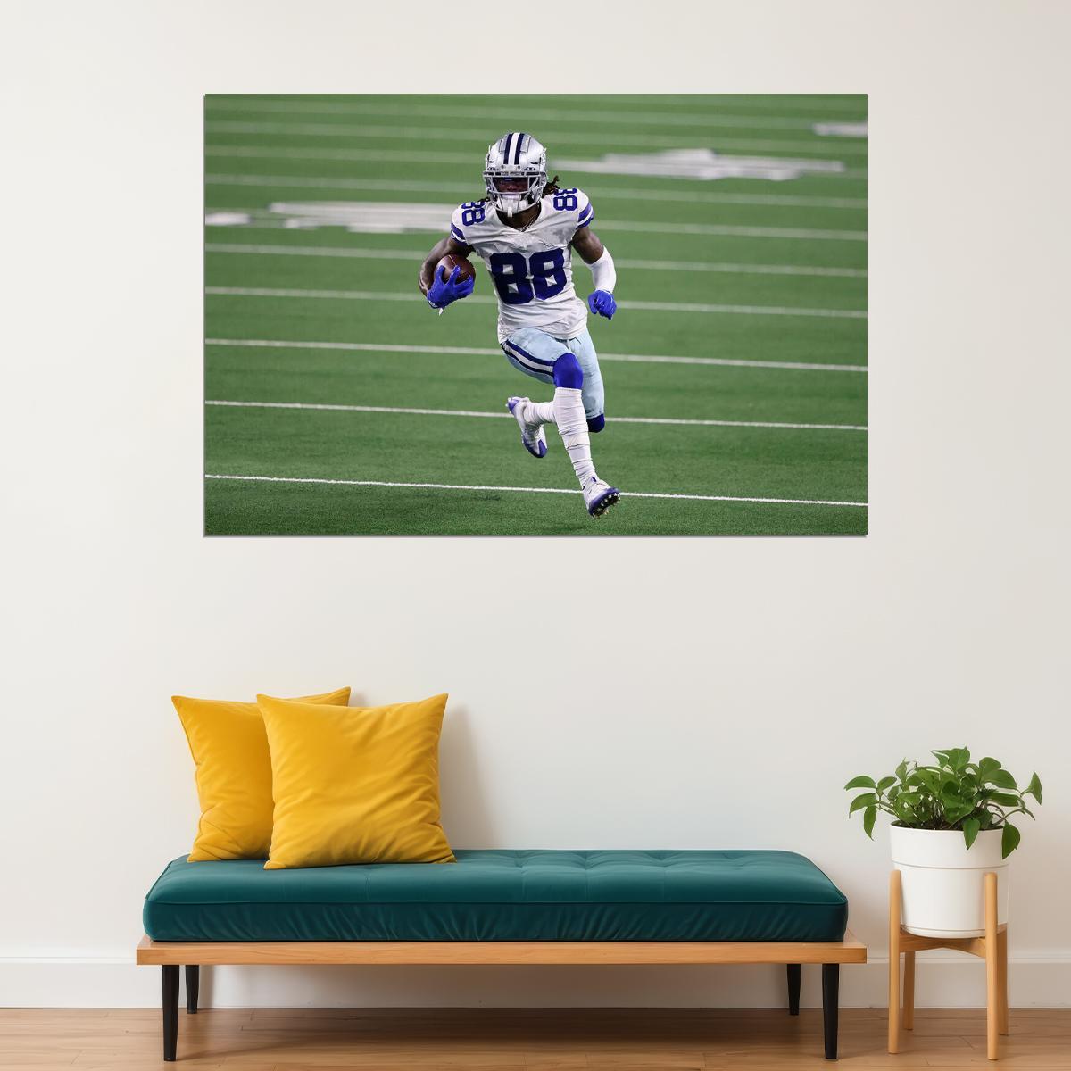 Ceedee Lamb Dallas Cowboys American Football Player Poster Wall Art Print Home Wall Decor