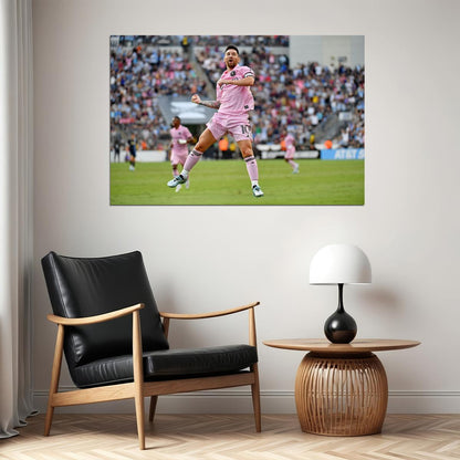 Miami Nashville Soccer Final Football Goal Celebration Messi Poster Wall Art Print Home Wall Decor