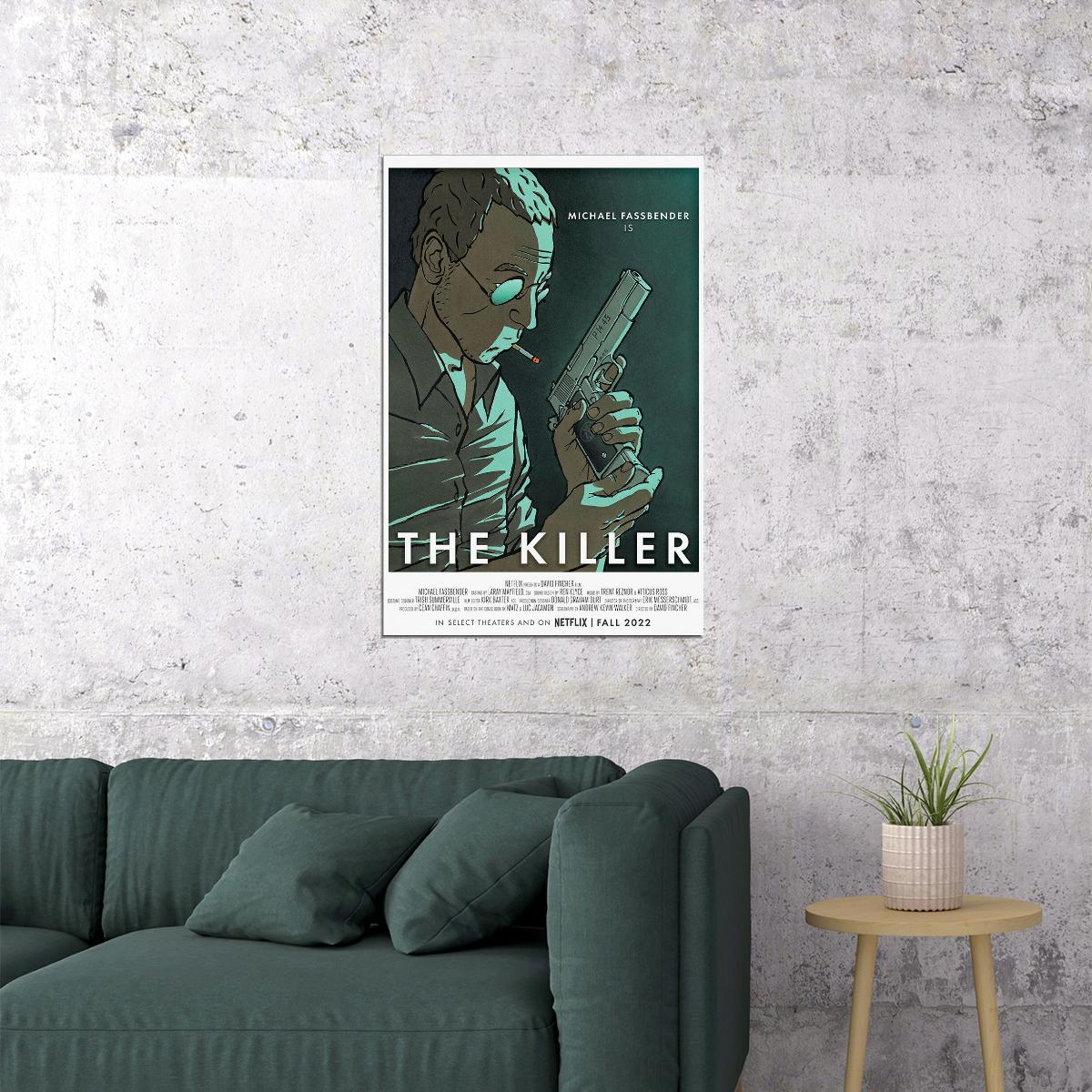 The Killer 2023 Movie Action Adventure Crime Poster Wall Art Print Home Wall Decor