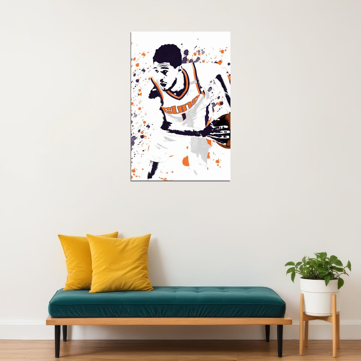 Devin Booker Phoenix Suns Basketball Star Player Poster Wall Art Print Home Wall Decor