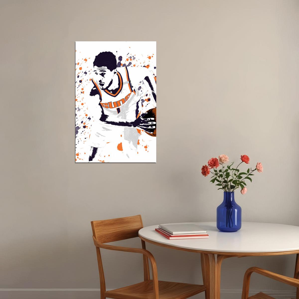 Devin Booker Phoenix Suns Basketball Star Player Poster Wall Art Print Home Wall Decor