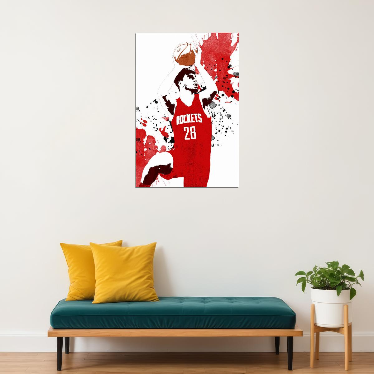 Alperen Sengun Houston Rockets Basketball Star Player Poster Wall Art Print Home Wall Decor