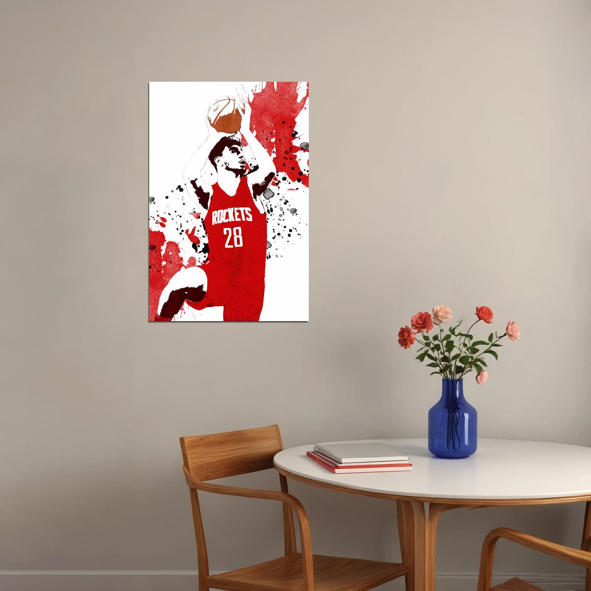 Alperen Sengun Houston Rockets Basketball Star Player Poster Wall Art Print Home Wall Decor