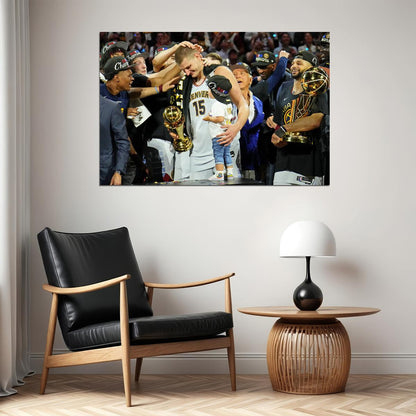 Nikola Jokic Athlete 15 Denver Nuggets Basketball Team Poster Wall Art Print Home Wall Decor