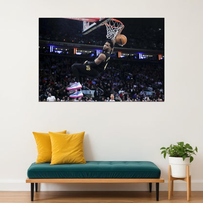 Donovan Mitchell Cleveland Cavaliers Basketball Match Poster Wall Art Print Home Wall Decor