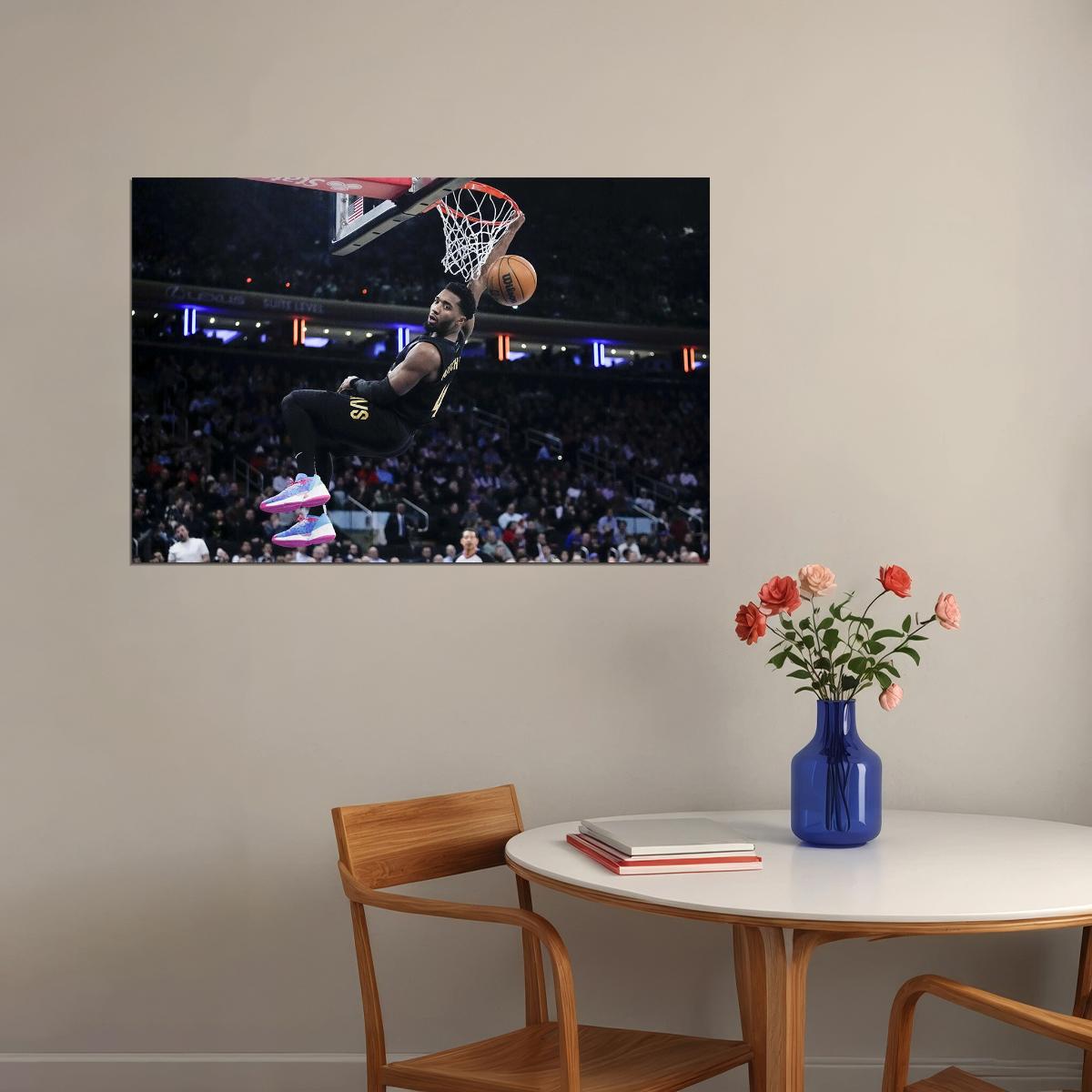 Donovan Mitchell Cleveland Cavaliers Basketball Match Poster Wall Art Print Home Wall Decor