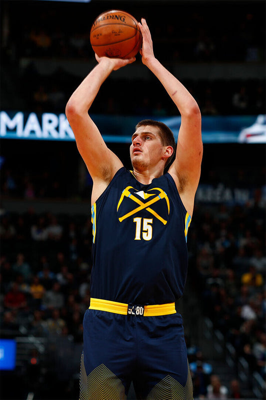 Nikola Jokic Basketballer Denver Nuggets Basketball Team Poster Wall Art Print Home Wall Decor