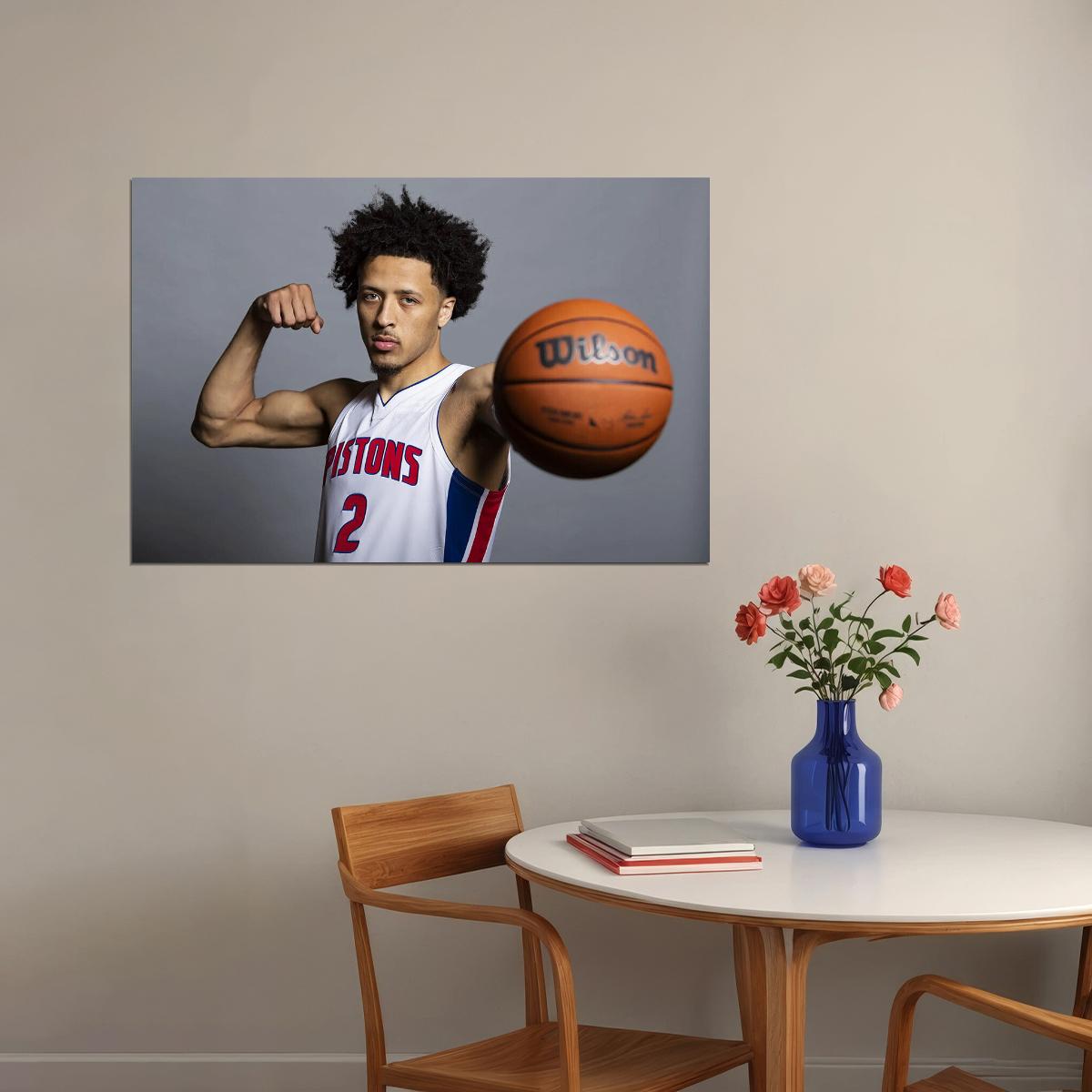 Cade Cunningham Detroit Pistons Basketball Team Match Poster Wall Art Print Home Wall Decor