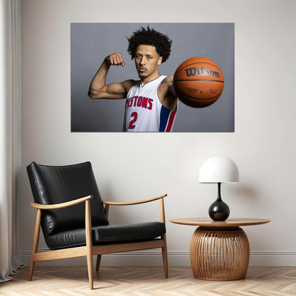 Cade Cunningham Detroit Pistons Basketball Team Match Poster Wall Art Print Home Wall Decor