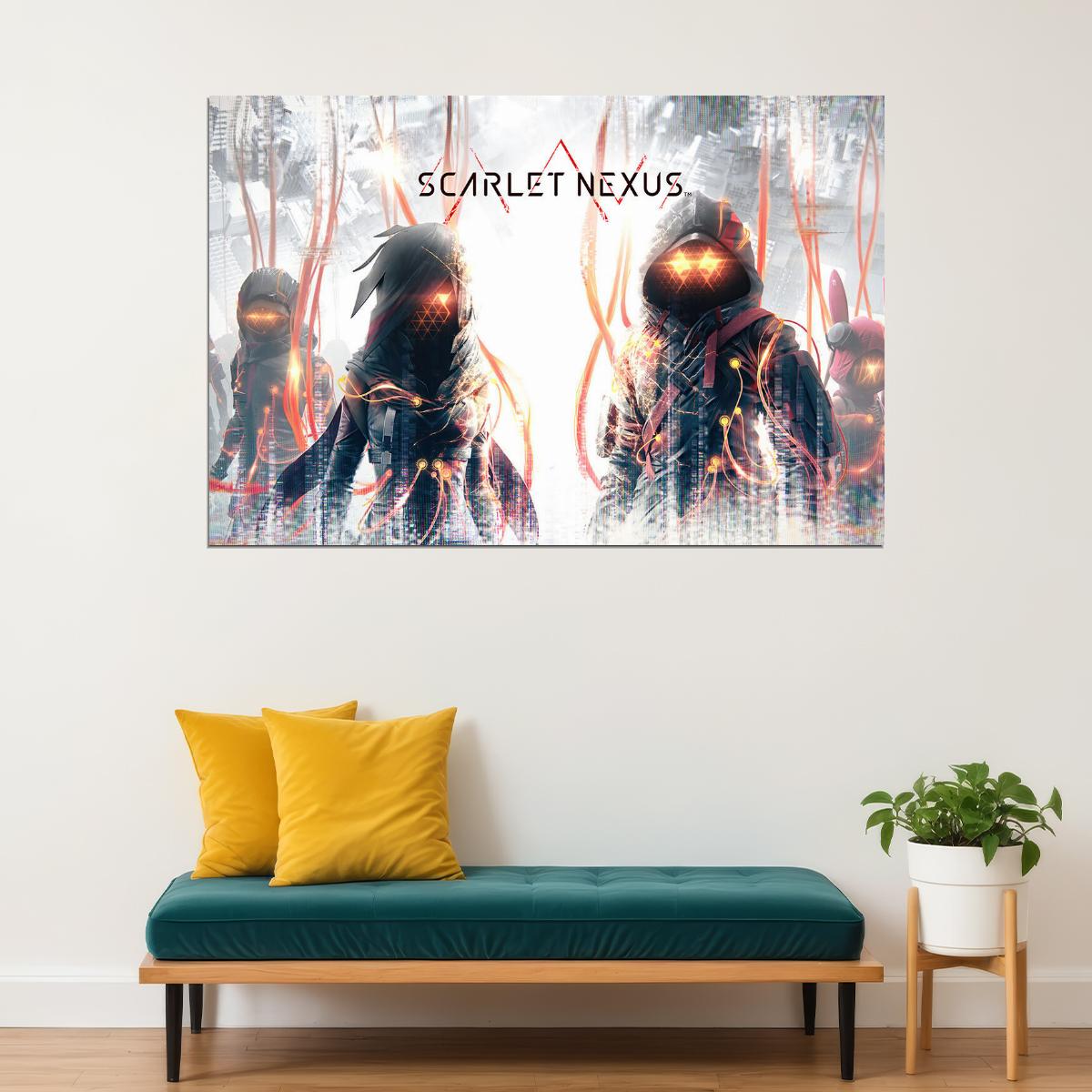 Scarlet Nexus Action Role Playing Video Games Poster Wall Art Print Home Wall Decor