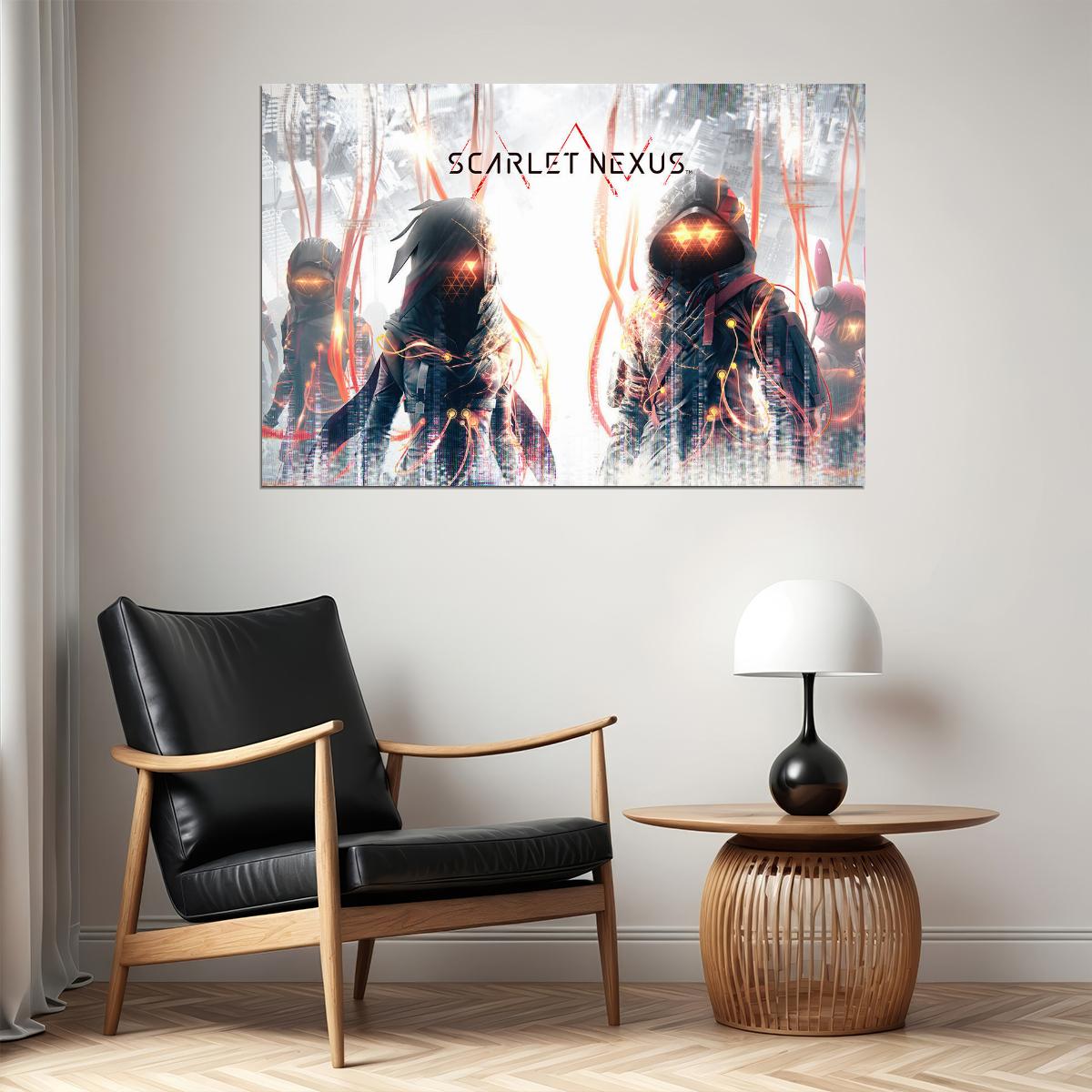 Scarlet Nexus Action Role Playing Video Games Poster Wall Art Print Home Wall Decor