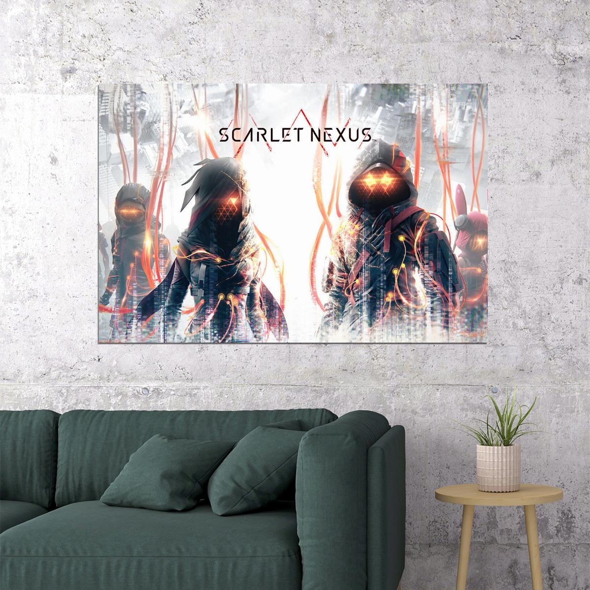 Scarlet Nexus Action Role Playing Video Games Poster Wall Art Print Home Wall Decor