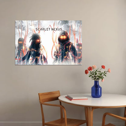 Scarlet Nexus Action Role Playing Video Games Poster Wall Art Print Home Wall Decor