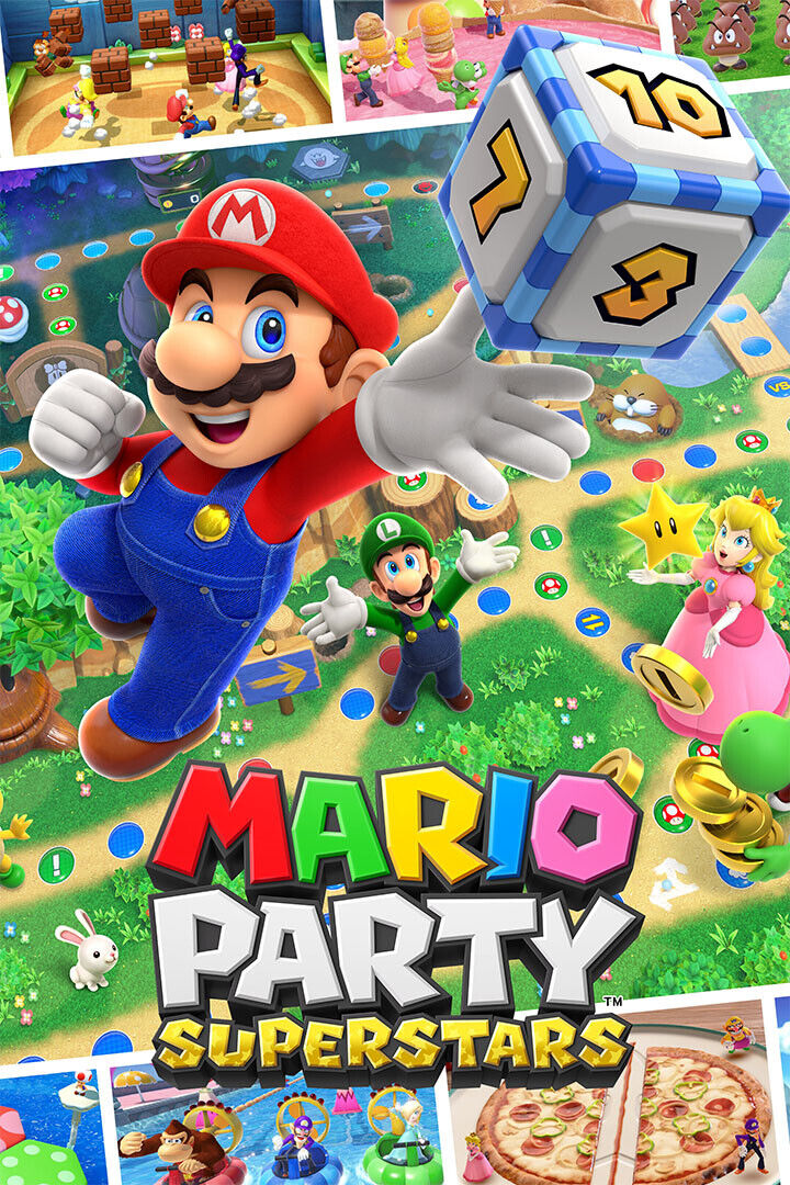 Mario Party Superstars Party Video Games Poster Wall Art Print Home Wall Decor