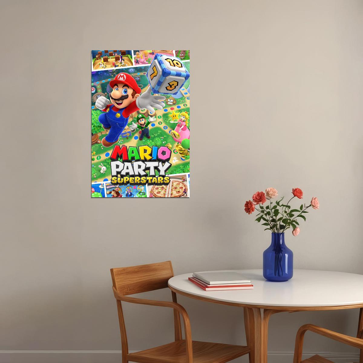 Mario Party Superstars Party Video Games Poster Wall Art Print Home Wall Decor