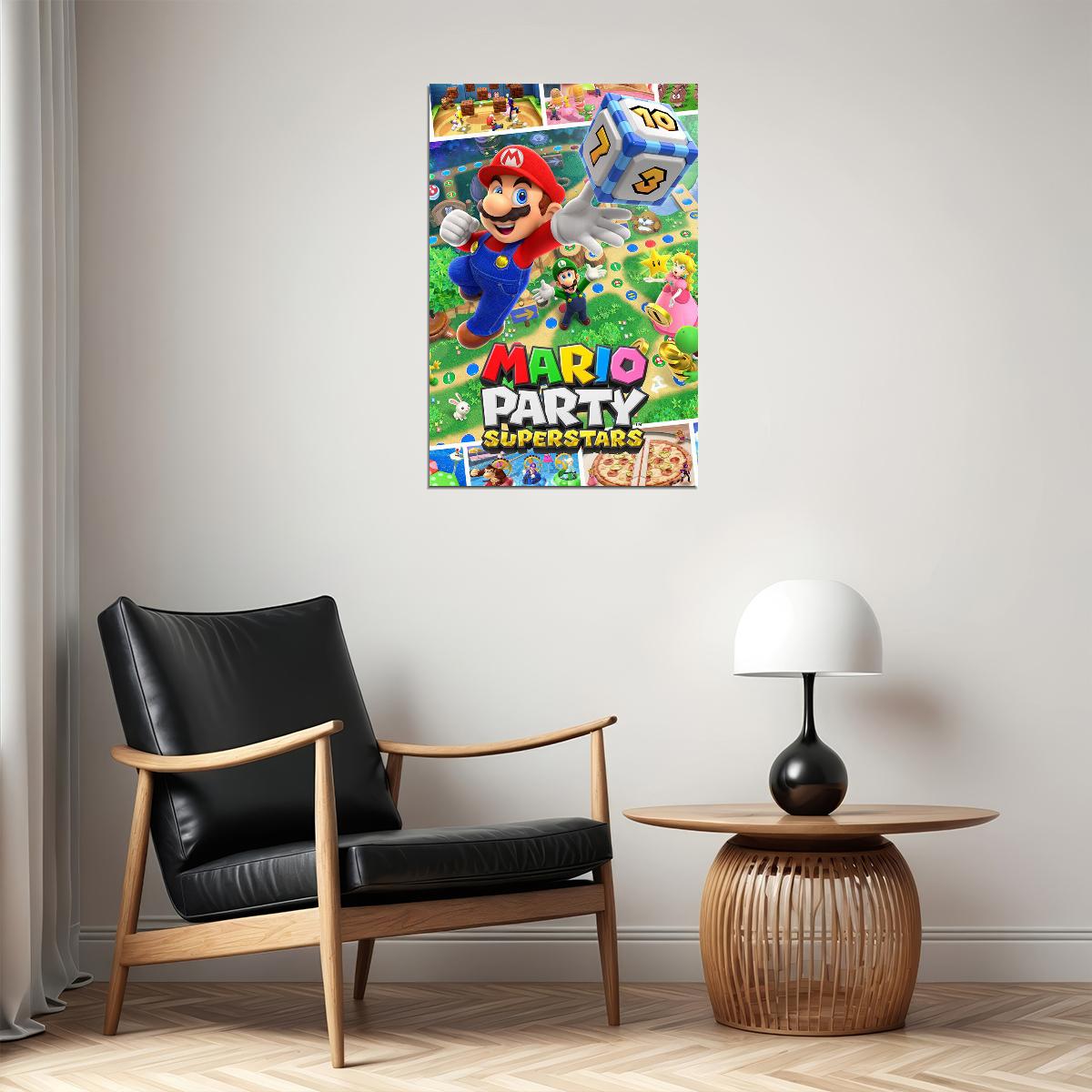 Mario Party Superstars Party Video Games Poster Wall Art Print Home Wall Decor