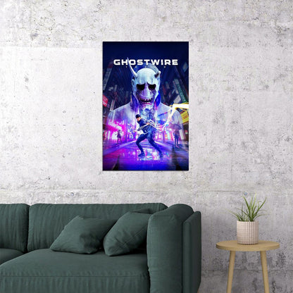 Ghostwire: Tokyo Video Games Excitement Action Poster Wall Art Print Home Wall Decor