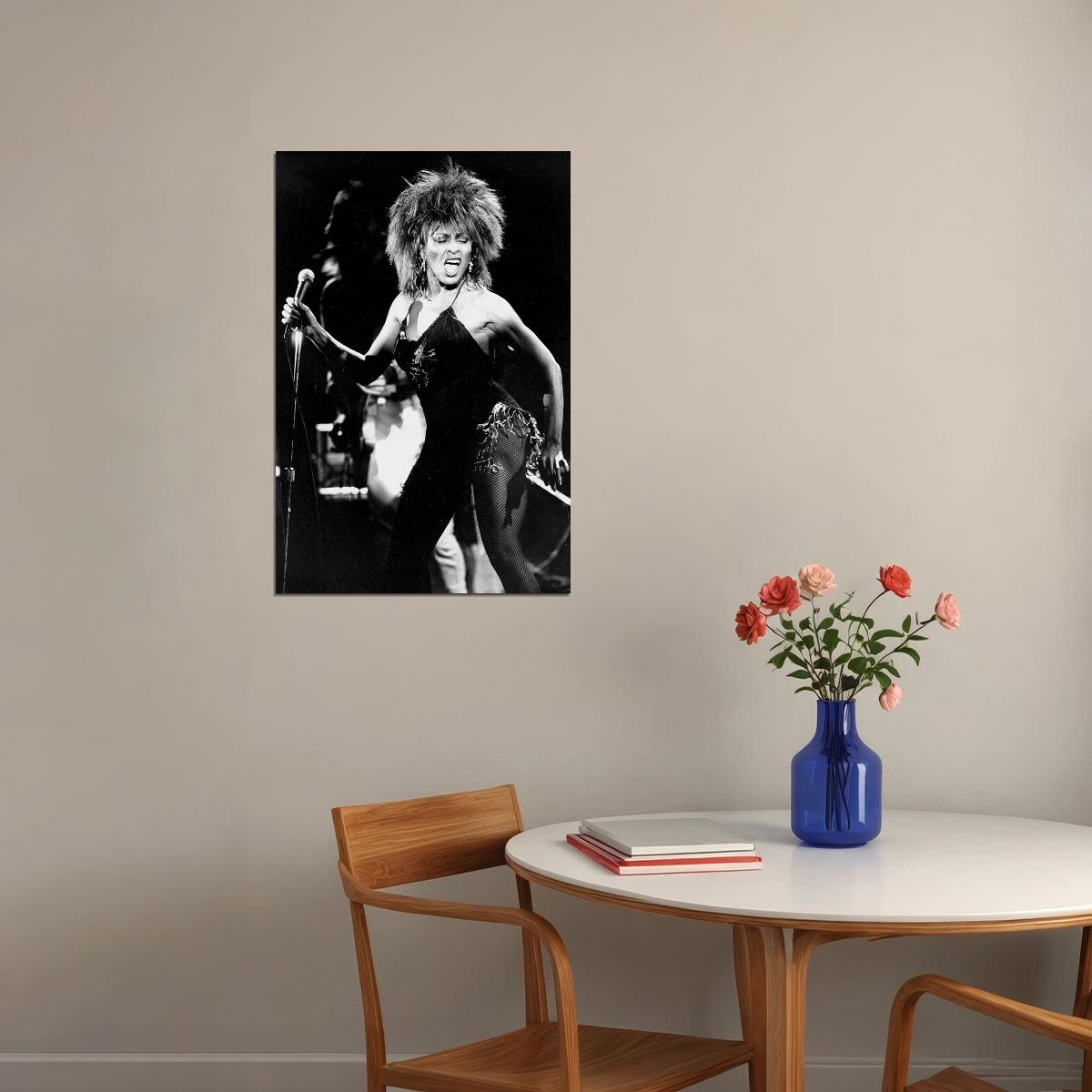 Tina Turner Is Dancing American Dancer And Singer Poster Wall Art Print Home Wall Decor