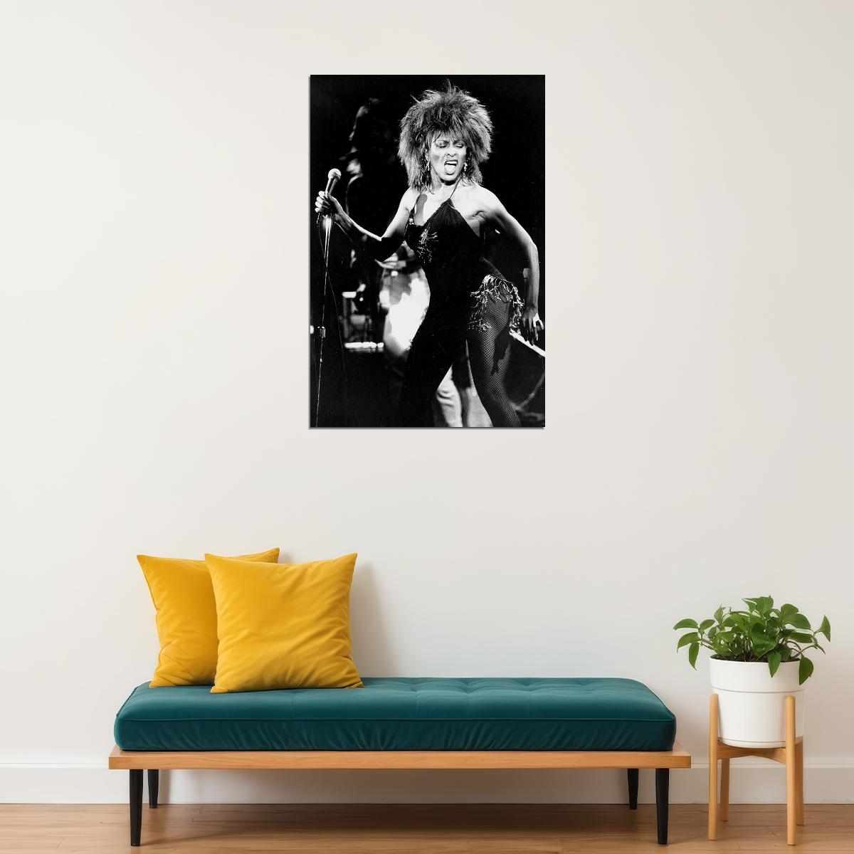 Tina Turner Is Dancing American Dancer And Singer Poster Wall Art Print Home Wall Decor