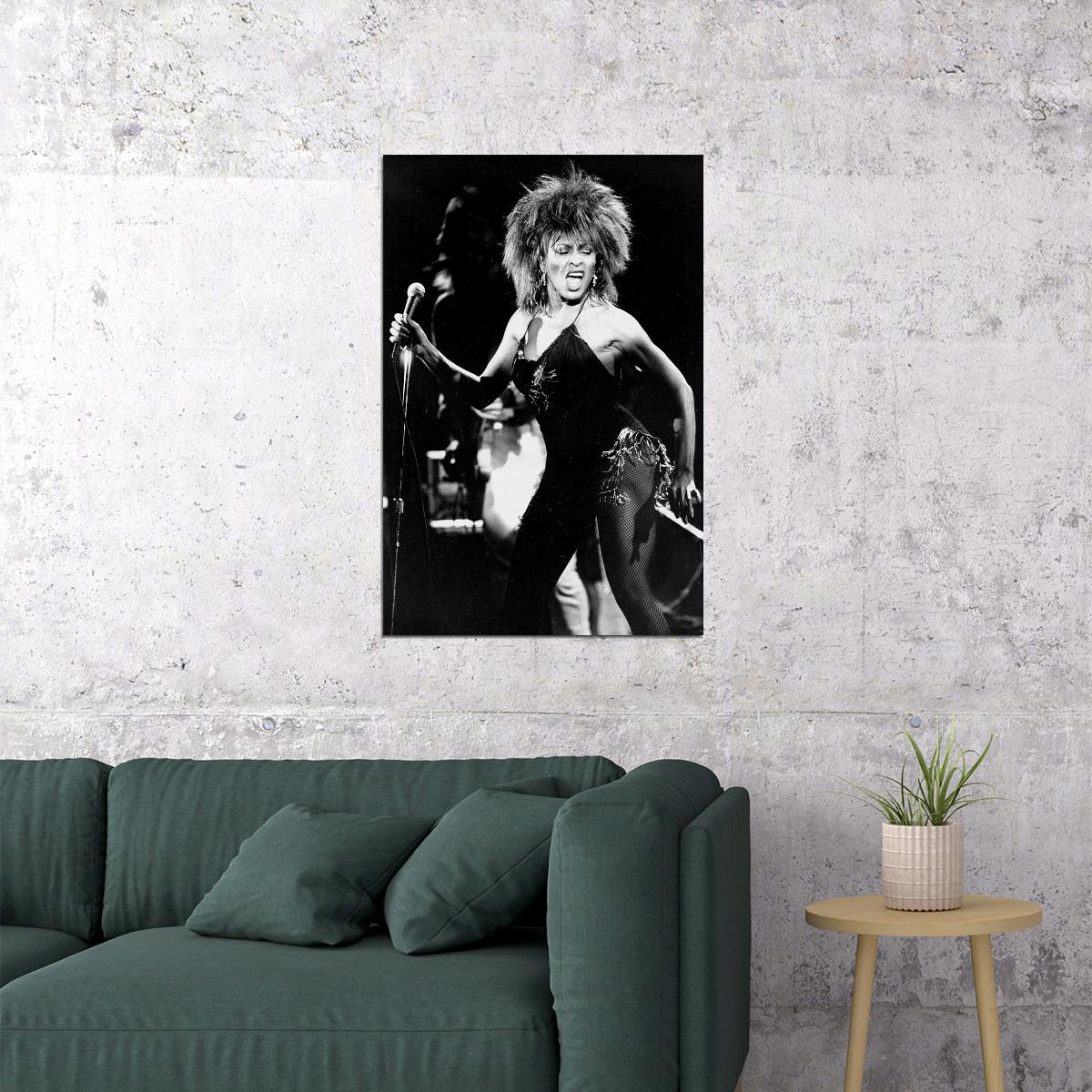 Tina Turner Is Dancing American Dancer And Singer Poster Wall Art Print Home Wall Decor