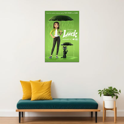 Luck Comedy Fantasy Animated Movie Holmes Noblezada Pegg 2022 Poster Wall Art Print Home Wall Decor