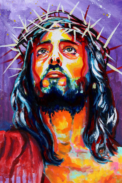 Jesus Christ Messiah Religious Image Poster Wall Art Print Home Wall Decor