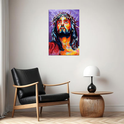 Jesus Christ Messiah Religious Image Poster Wall Art Print Home Wall Decor