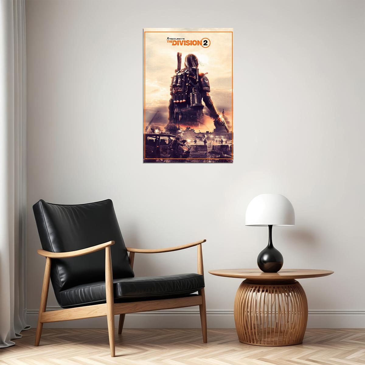 Tom Clancy's The Division 2 Game Role Playing Poster Wall Art Print Home Wall Decor