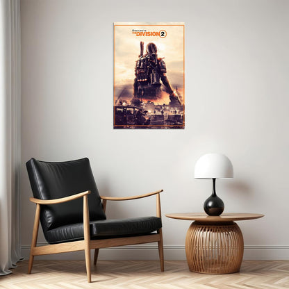 Tom Clancy's The Division 2 Game Role Playing Poster Wall Art Print Home Wall Decor