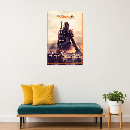 Tom Clancy's The Division 2 Game Role Playing Poster Wall Art Print Home Wall Decor