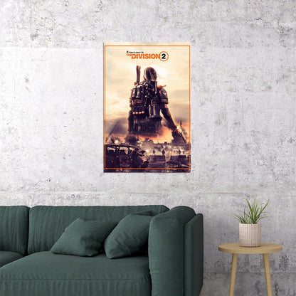 Tom Clancy's The Division 2 Game Role Playing Poster Wall Art Print Home Wall Decor