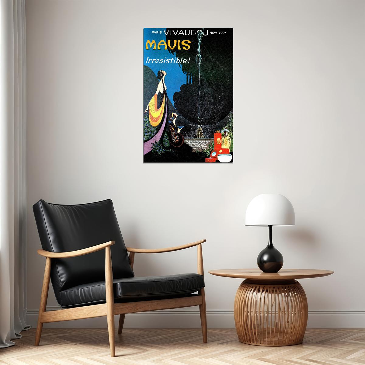 Perfume Mavis Advertising York Paris Poster Wall Art Print Home Wall Decor