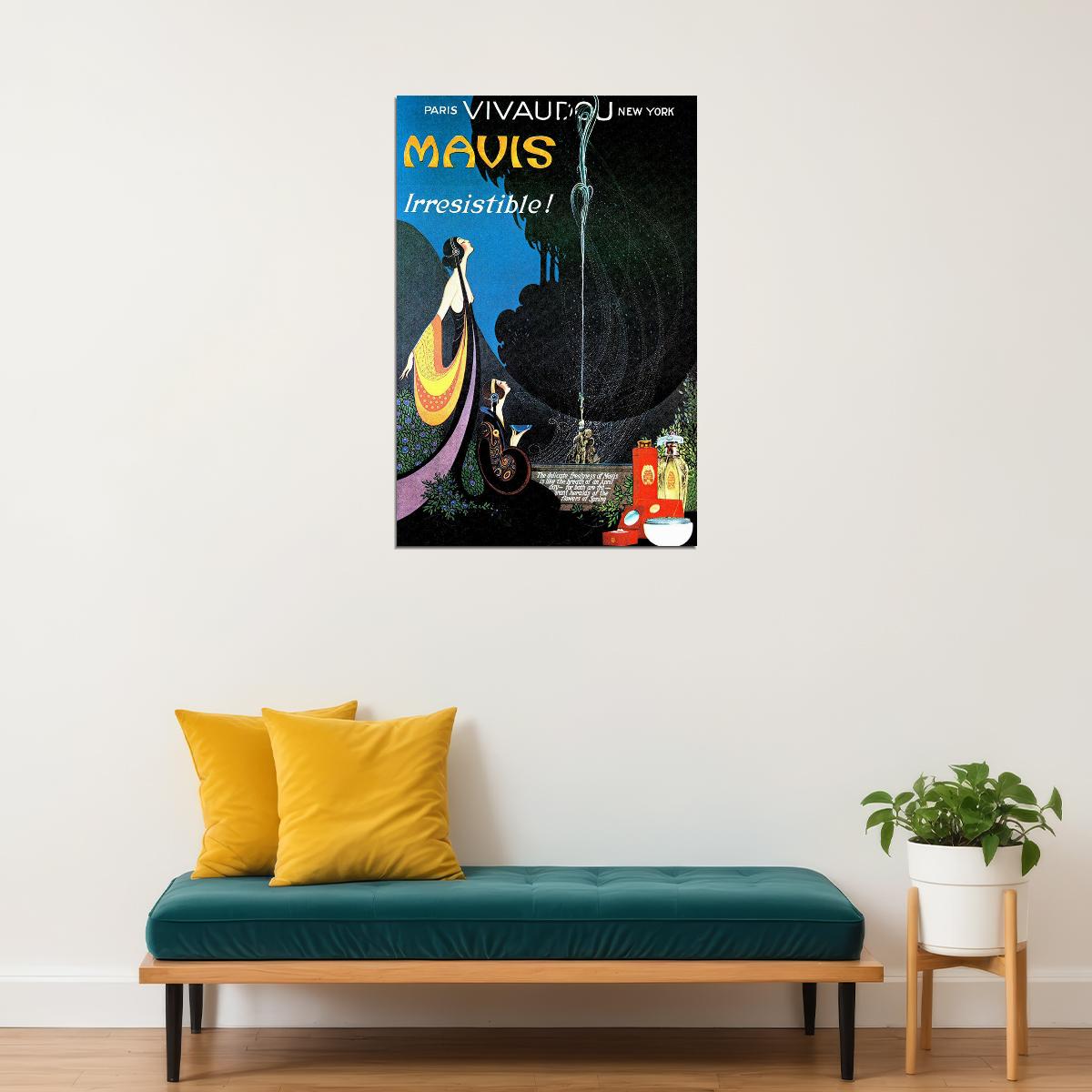 Perfume Mavis Advertising York Paris Poster Wall Art Print Home Wall Decor