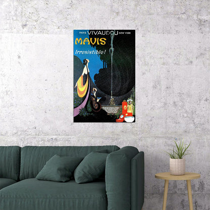 Perfume Mavis Advertising York Paris Poster Wall Art Print Home Wall Decor