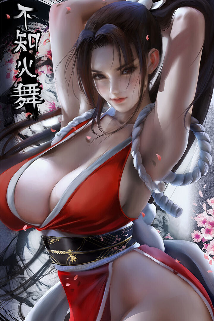 Mai Shiranui Anime Fatal Fury King Of Fighters Poster Wall Art Print Home Wall Decor