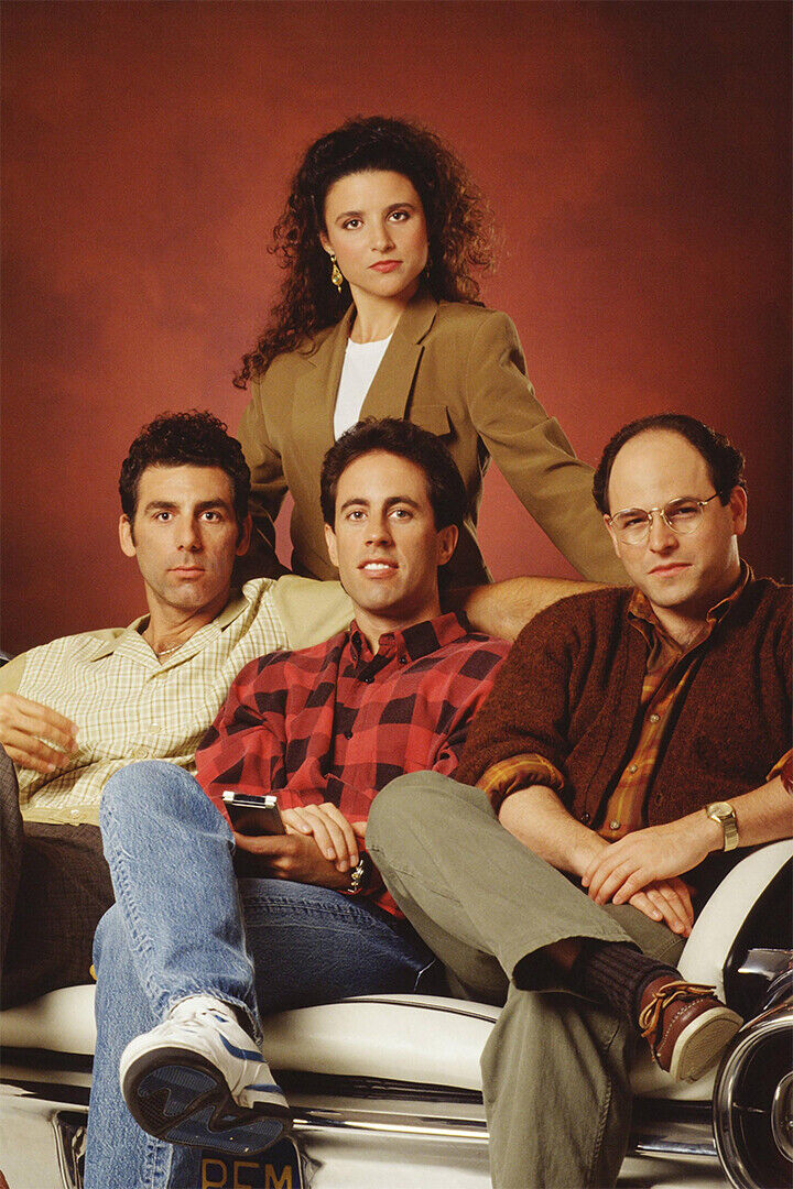 Seinfeld 80s 90s Tv Series Movie Sitcom Poster Wall Art Print Home Wall Decor