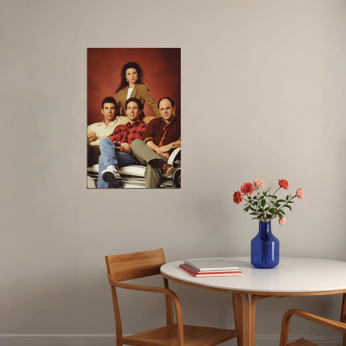 Seinfeld 80s 90s Tv Series Movie Sitcom Poster Wall Art Print Home Wall Decor