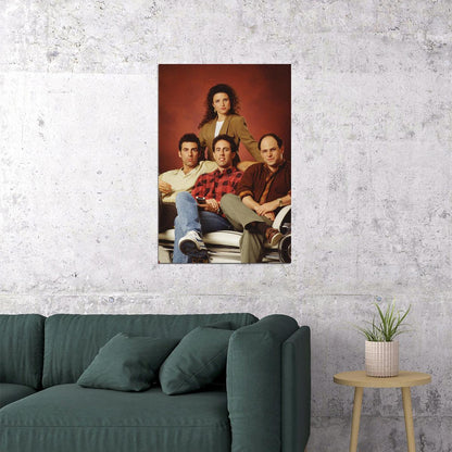 Seinfeld 80s 90s Tv Series Movie Sitcom Poster Wall Art Print Home Wall Decor