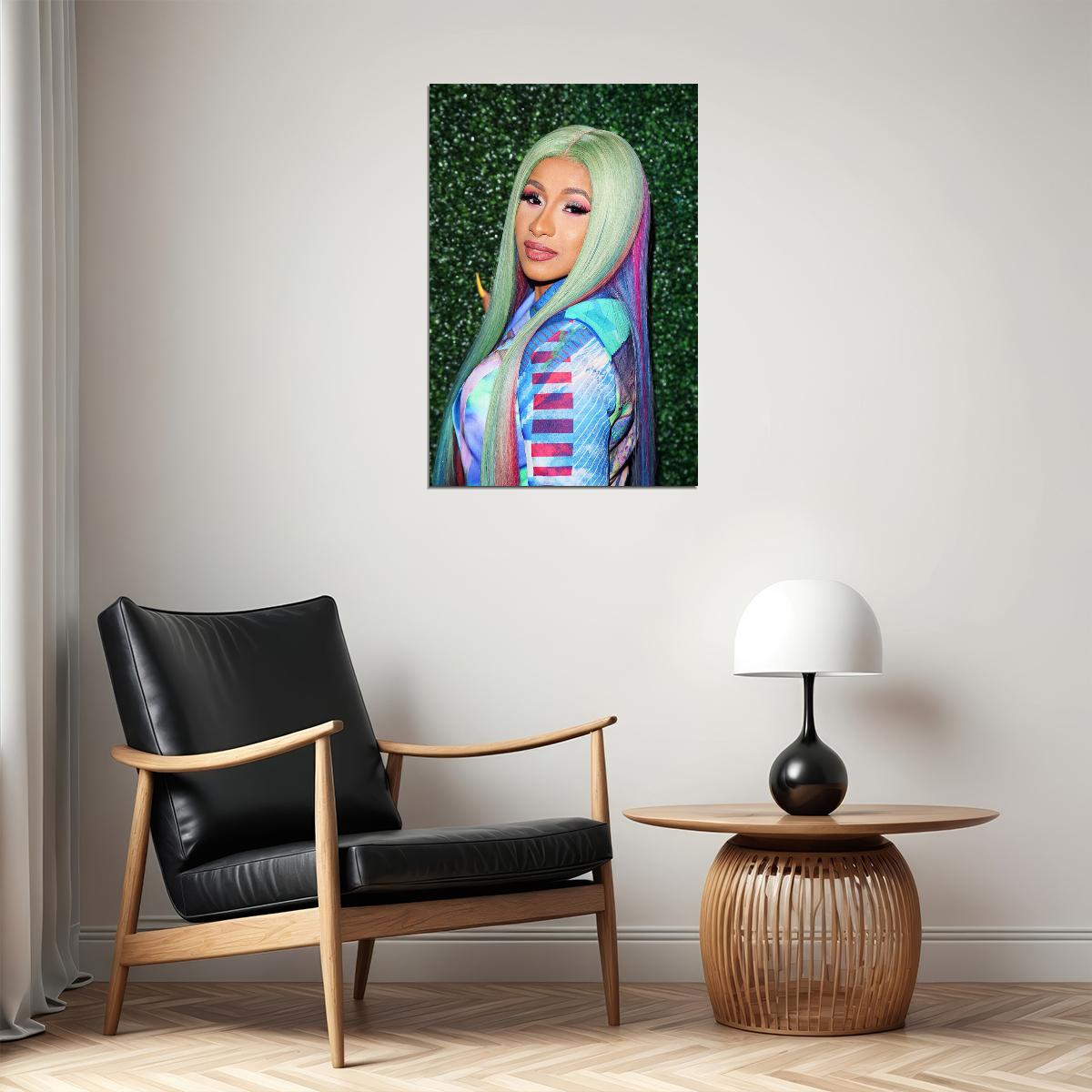 Cardi B Celebrity Singer Rap Music Artist Poster Wall Art Print Home Wall Decor - xonomax