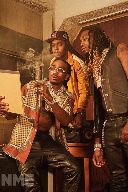 Migos Celebrity American Music Band Rap Music Poster Wall Art Print Home Wall Decor