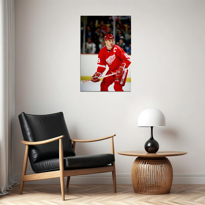 Steve Yzerman İce Hockey Player Match Poster Wall Art Print Home Wall Decor