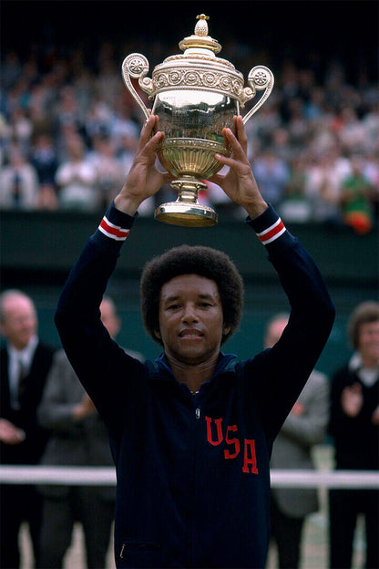 Arthur Ashe Celebrity American Tennis Sports Poster Wall Art Print Home Wall Decor