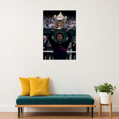 Arthur Ashe Celebrity American Tennis Sports Poster Wall Art Print Home Wall Decor