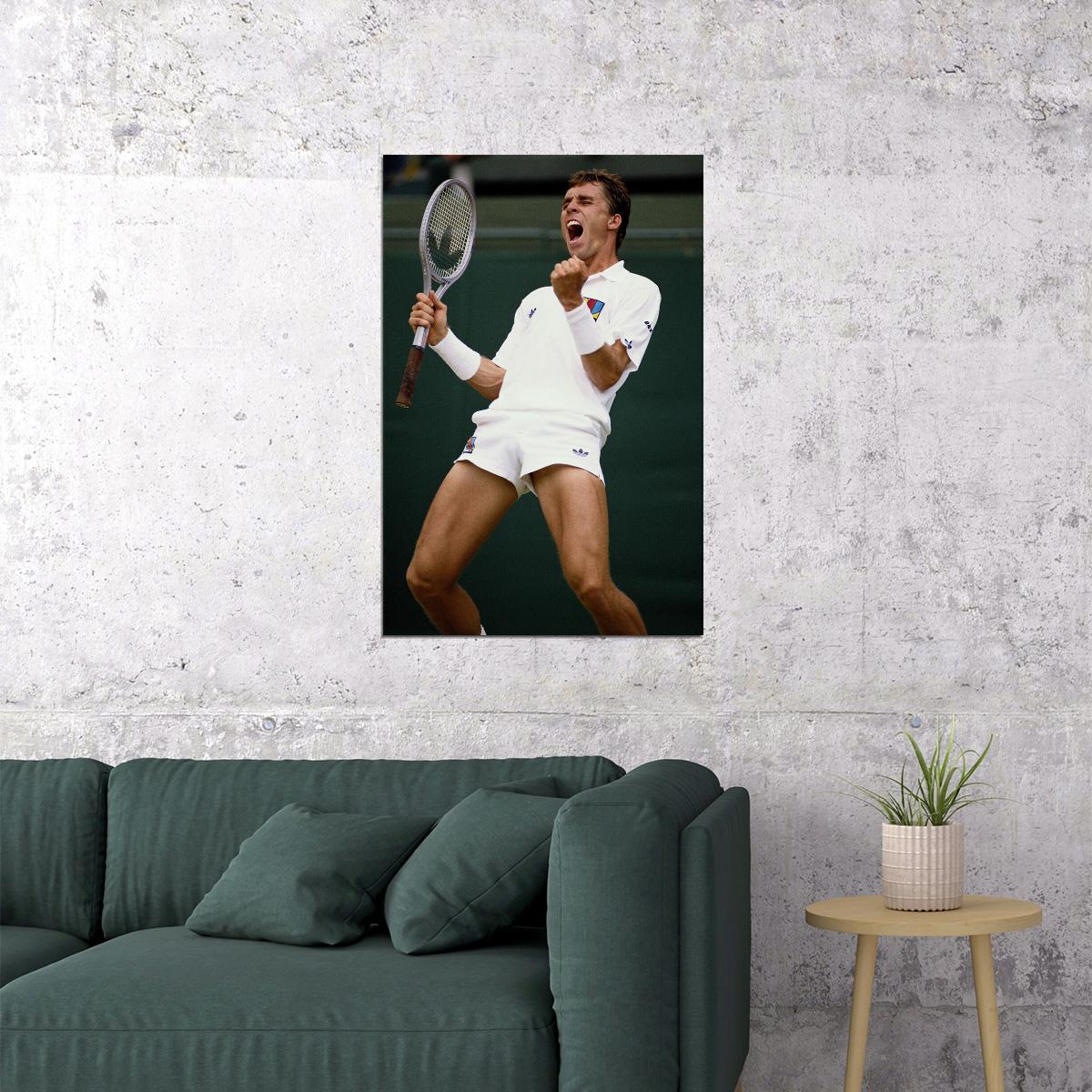 Ivan Lendl Czech Tennis Player Sports Poster Wall Art Print Home Wall Decor