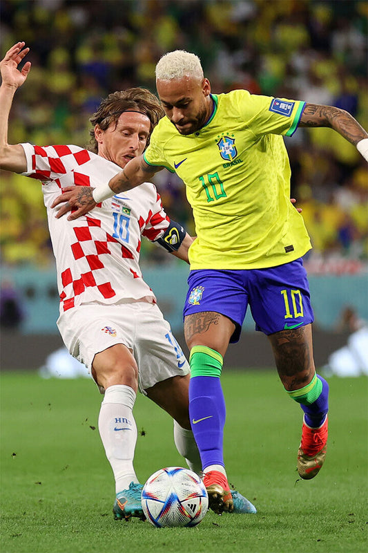 Neymar Luka Modric Brazil National Team World Cup Poster Wall Art Print Home Wall Decor