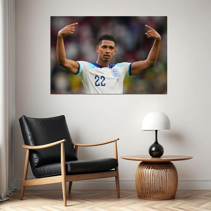 Jude Bellingham England National Team World Cup Poster Wall Art Print Home Wall Decor