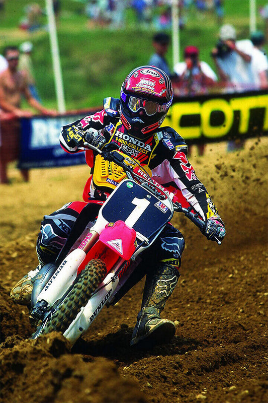 Steve Lamson Dirt Motorcycles Driver Star Poster Wall Art Print Home Wall Decor