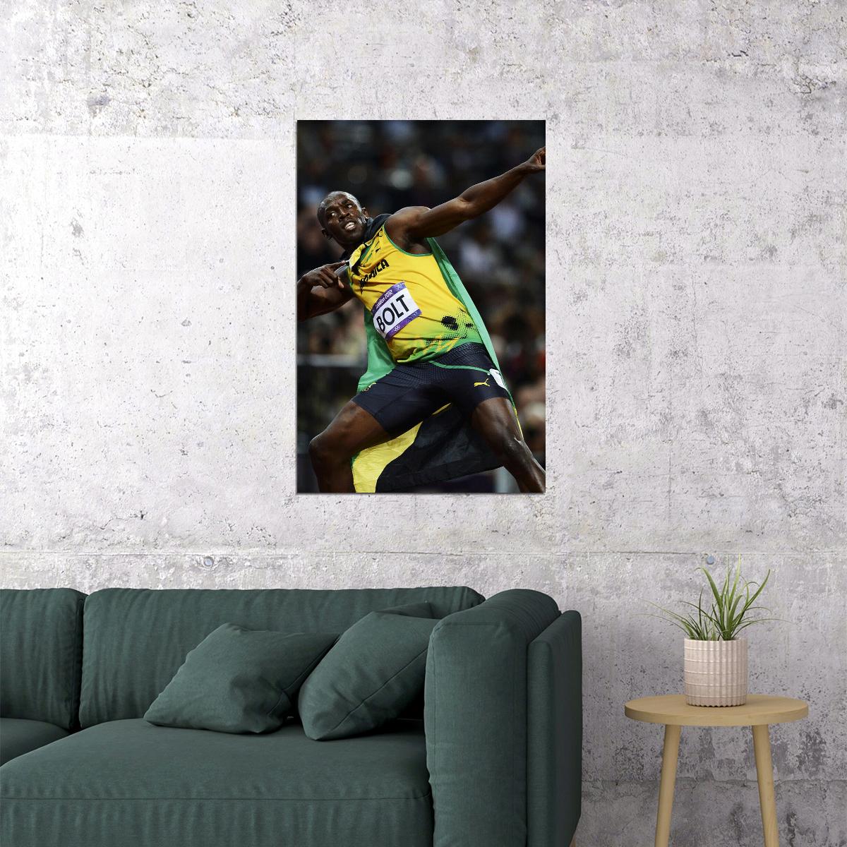 Usain Bolt Track And Field Idol Poster Wall Art Print Home Wall Decor